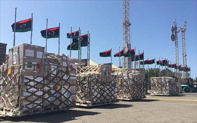 إيطاليا تزود ليبيا بمعدات طبية للمساعدة في مكافحة كورونا