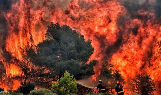 الإعلام اليوناني يتحدث عن «مؤامرة تركية» وراء الحرائق