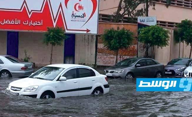 فرقة أزمة لحل مختنقات الأمطار في طرابلس