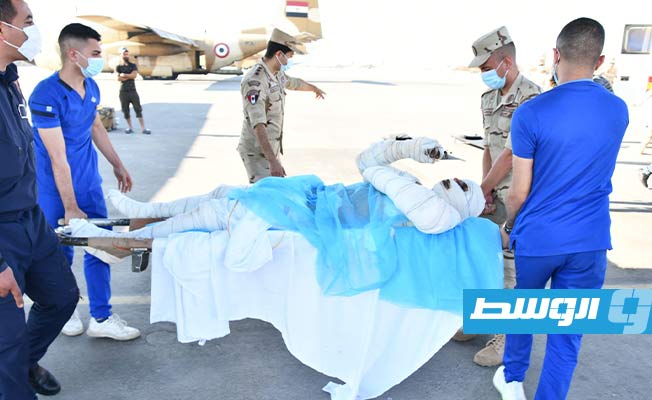 وصول مصابي «حادث بنت بية» لمستشفى القوات المسلحة المصرية بالحلمية