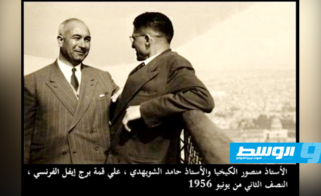 مع الاستاذ حامد الشويهدي ببرج ايفل في ببارس