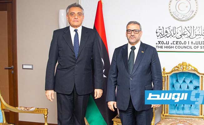 المشري يبحث مع السفير الإيطالي المستجدات السياسية في ليبيا
