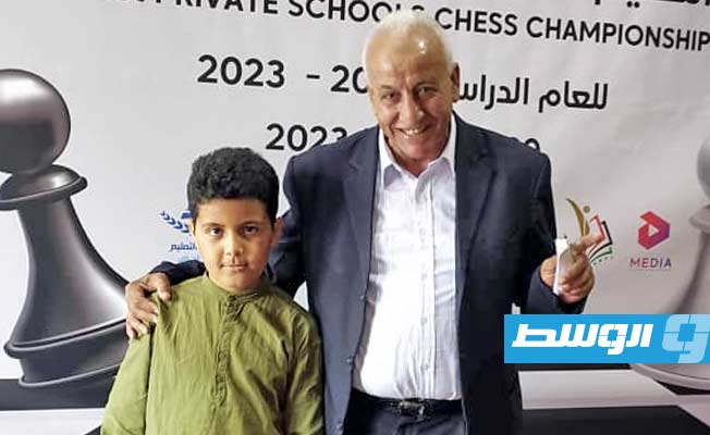 الطالب شادي شعلان يفوز ببطولة المدارس الخاصة للشطرنج. (الوسط)