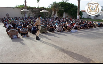 مصريون دخلوا ليبيا بطريقة غير شرعية (جهاز الأمن الداخلي)