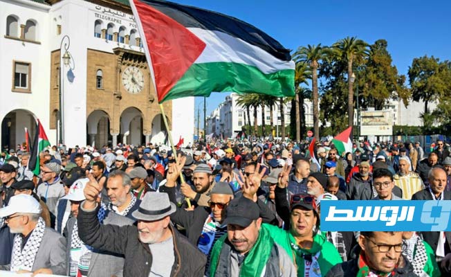 المغرب.. آلاف المتظاهرين يطالبون بإنهاء تطبيع العلاقات مع إسرائيل وإيقاف «الإبادة» في غزة