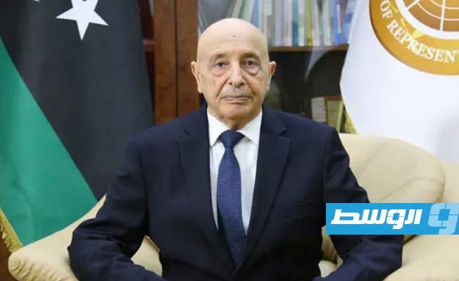 عقيلة صالح يدعو إلى استئناف الحوار بين لجنتي المسار الدستوري بمجلسي النواب والدولة