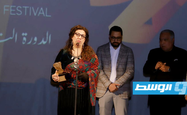 الممثلة سماء إبراهيم، في حفل افتتاح الدورة التاسعة من مهرجان الإسكندرية للفيلم القصير (خاص لـ بوابة الوسط)