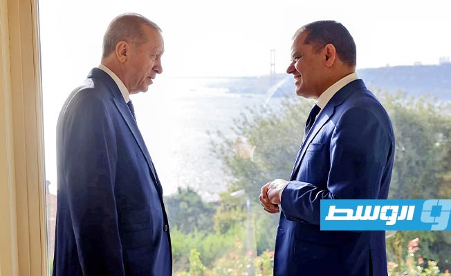 إردوغان يتفق مع الدبيبة على تعزيز التعاون العسكري ويعلن الاستعداد للمساهمة في إعمار درنة