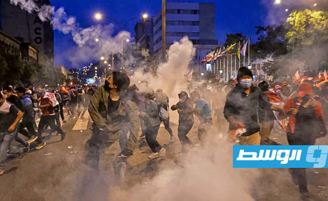 إطلاق 192 متظاهرا اعتقلوا خلال اشتباكات مع الشرطة في بيرو