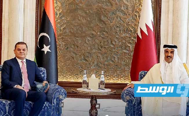الدبيبة وأمير قطر يؤكدان ضرورة دعم جهود إنهاء القتال في السودان