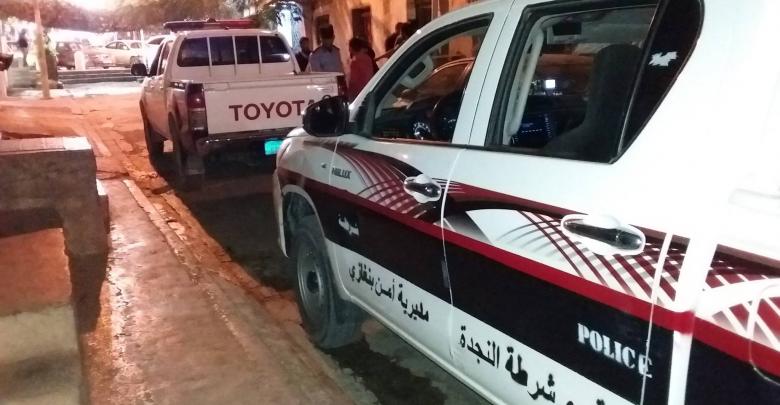 إصابة عنصر أمني أثناء ضبط مروج مخدرات بمنطقة الماجوري في بنغازي