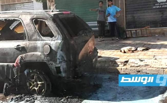 بلدية بنغازي: حصر أضرار حريق محطة وقود المالطي