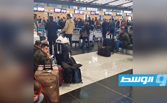 أكثر من 500 مسافر ليبي عالقون بمطار إسطنبول