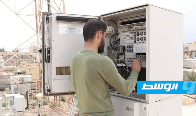 «هاتف ليبيا» يبدأ صيانة أعطال شبكة الاتصالات في بني وليد