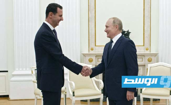 بوتين ينتقد التدخل الأجنبي في سورية لدى استقباله الأسد
