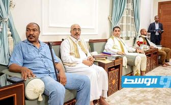 أسامة حماد في اجتماعه مع نواب ووزراء المنطقة الجنوبية، 9 أغسطس (صفحة وزارة التخطيط على فيسبوك)