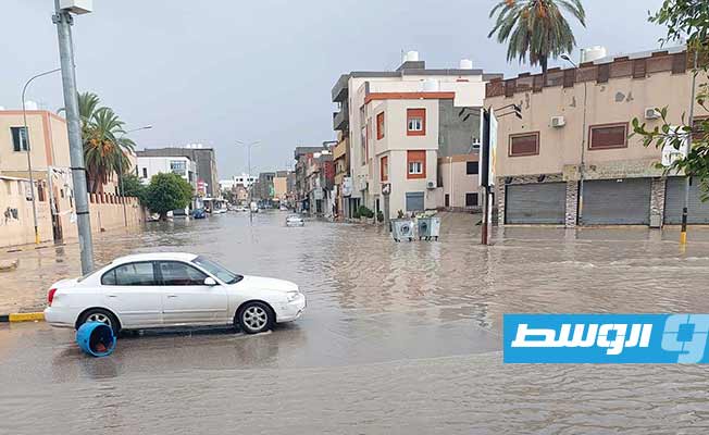 بالصور.. أمطار غزيرة على العاصمة طرابلس