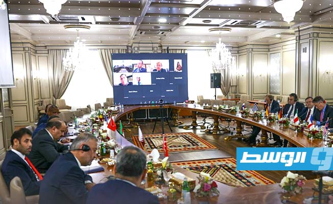 لقاء الدبيبة مع السفراء ورؤساء البعثات الدبلوماسية لدى ليبيا، الثلاثاء، 8 مارس 2022. (حكومتنا)