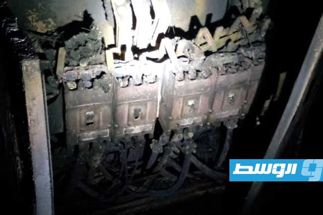 Fire extinguished at a power station in the Salah al-Din area of Tripoli