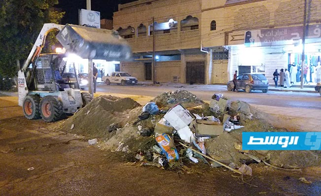 الشركة العامة للخدمات تطلق حملة نظافة شاملة في مدينة أجدابيا
