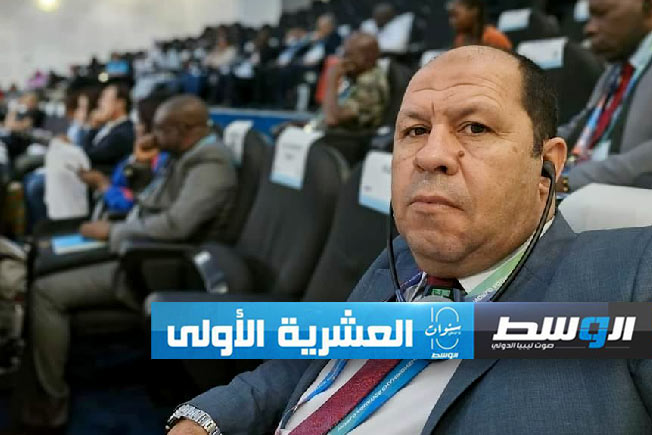 رئيس الاتحاد الليبي للألعاب المائية «القنين» في اجتماع عمومية الاتحاد الأفريقي