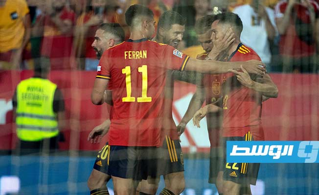 المنتخب الإسباني ينتزع صدارة المجموعة الثانية في دوري الأمم الأوروبية