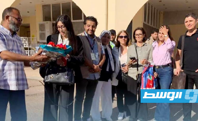 فريق طبي تونسي يزور مركز سبها، 31 أكتوبر 2023. (حكومة الوحدة)