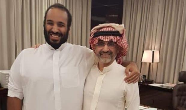 ولي العهد السعودي يلتقي الوليد بن طلال ويناقشان رؤية المملكة 2030