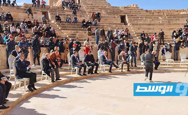 بالصور.. افتتاح المسرح الروماني ببلدية صبراتة