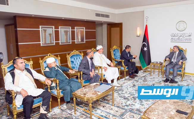 المشري يتفق مع مجلس «أعيان وحكماء ليبيا» على إجراء الانتخابات في موعدها بشرط
