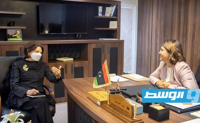 المنقوش تطلع وكيلة الأمين العام للأمم المتحدة على مضامين ومسارات مبادرة استقرار ليبيا