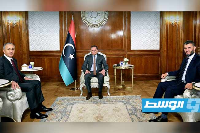 Dabaiba discusses strengthening security partnership with Turkish interior minister