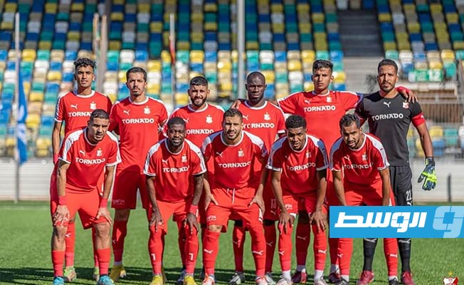 فريق كرة القدم الأول بنادي الأهلي بنغازي. (أرشيفية : الإنترنت)