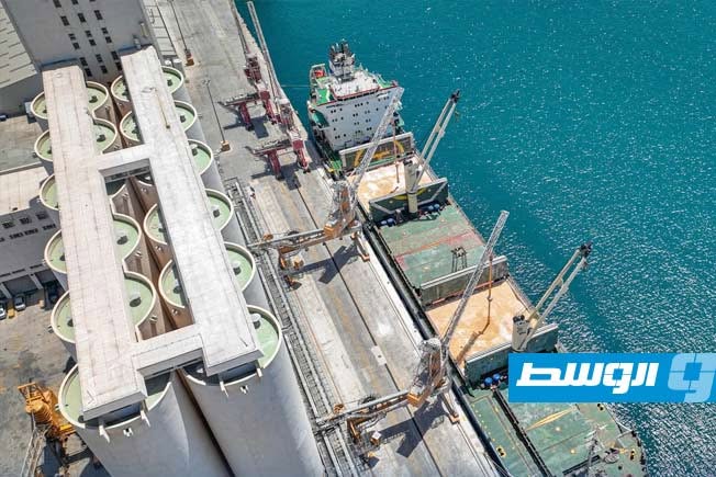 Trial operations begin at the grain silos in the Port of Misrata after a 15-year hiatus