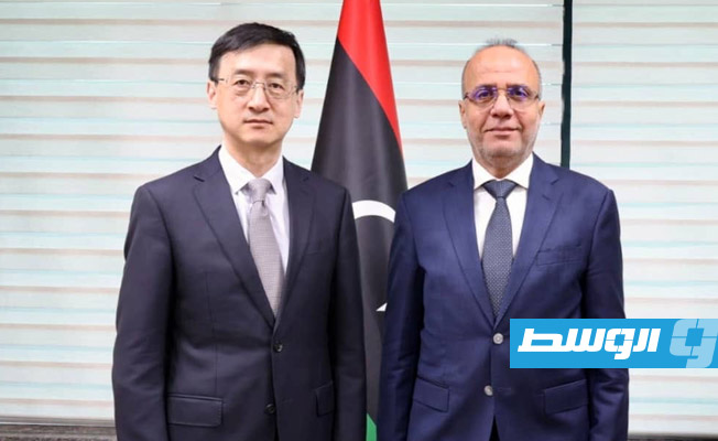 اللافي يناقش مع القائم بالأعمال الصيني تعزيز العلاقات الثنائية والتطورات السياسية في ليبيا