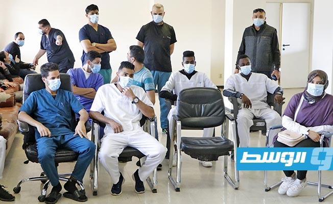 مبادرة «ساند» تدعم الكوادر الطبية ببرج الأمل في بنغازي، 22 نوفمبر 2020. (مركز بنغازي الطبي)