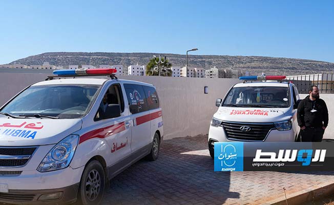 سيارات إسعاف في درنة، 24 فبراير 2024 (صندوق إعادة إعمار درنة)