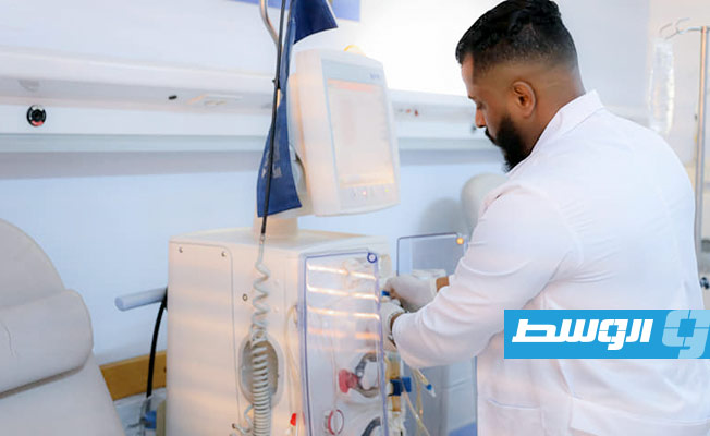 أجهزة طبية في مركز بنغازي الطبي بعد افتتاح قسم الغسيل الكلوى، 24 سبتمبر 2022. (مركز بنغازي الطبي)
