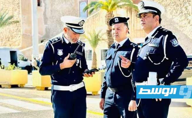 جانب من إطلاق المرحلة الأولى من تأمين العاصمة طرابلس، 9 يناير 2023 (وزارة الداخلية بحكومة الدبيبة)