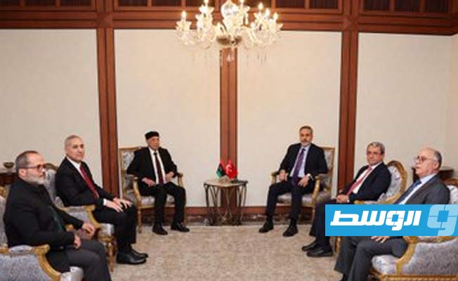 Aguila Saleh meets with Turkish Foreign Minister Hakan Fidan in Ankara