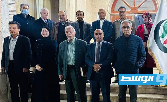 الاجتماع الثاني لتجمع الأحزاب الليبية للعام 2023 بمقر حزب صوت الشعب في طرابلس، الإثنين 23 يناير 2023. (تجمع الأحزاب)