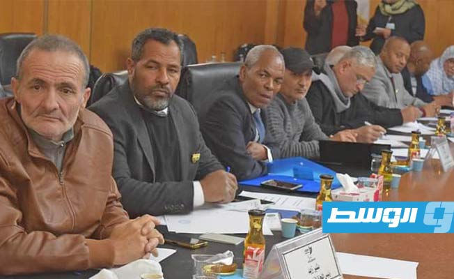 جانب من اجتماع اللجنة البارالمبية الليبية في مدينة سرت، 26 يناير 2023. (الوسط)
