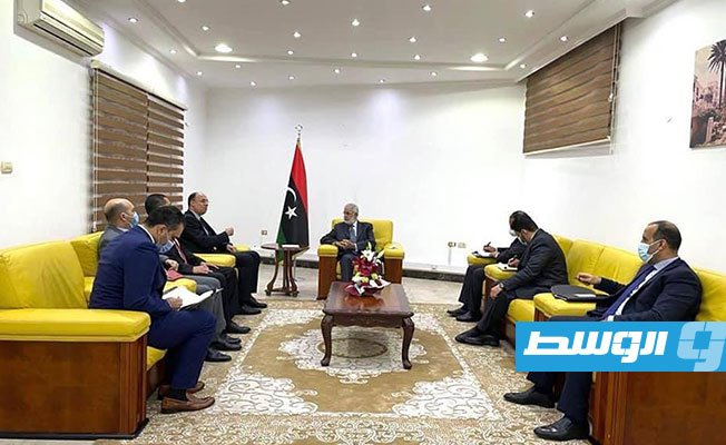 سيالة يلتقي وفدا مصريا لإعادة افتتاح السفارة المصرية في طرابلس
