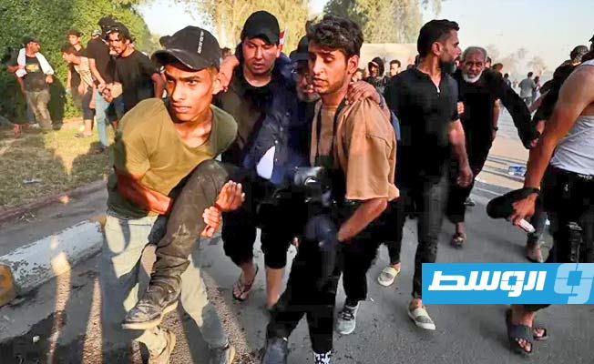 مصادر طبية عراقية: قتيلان بين متظاهري المنطقة الخضراء في بغداد