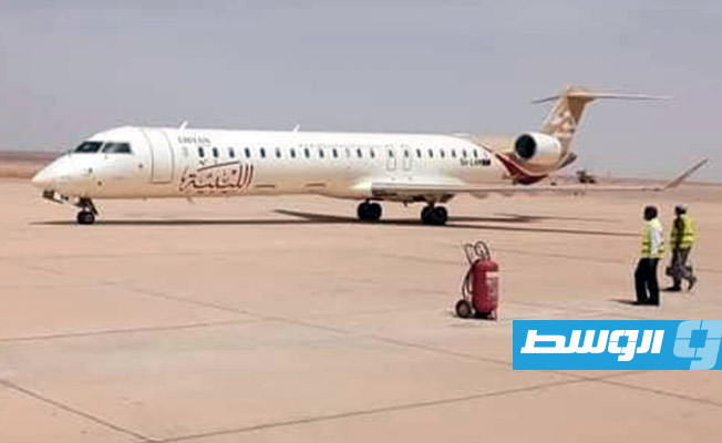 طائرة ركاب تعود إلى طرابلس لعدم وجود سيارة إطفاء بمطار غات