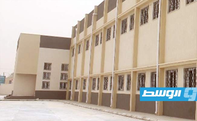 من داخل مدرسة «بلال بن رباح» الثانوية بعد تسليمها إلى مراقبة تعليم زليتن، 18 يوليو 2023. (حكومتنا)