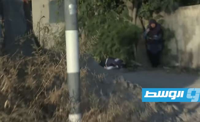 صورة توثق للحظات اغتيال الصحفية الفلسطينية شيرين أبو عاقلة، 11 مايو 2022. (قناة الجزيرة)