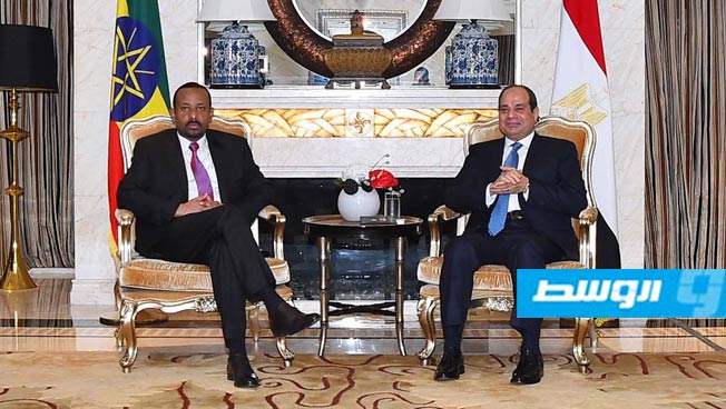 السيسي يلتقي رئيس الوزراء الإثيوبي في الصين ويستعرض معه تطورات سد النهضة