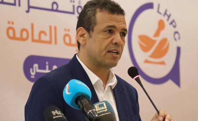 وزير الصحة رمضان أبوجناح يشارك في أعمال المؤتمر السنوي للنقابة العامة للصيادلة، الإثنين 8 مايو 2023 (وزارة الصحة)