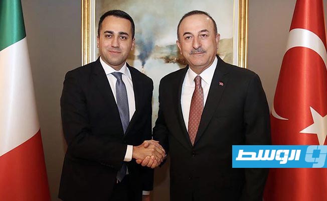 وزيرا خارجية إيطاليا وتركيا يبحثان تطورات الأوضاع في ليبيا